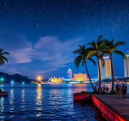 nighttime adventures in sentosa