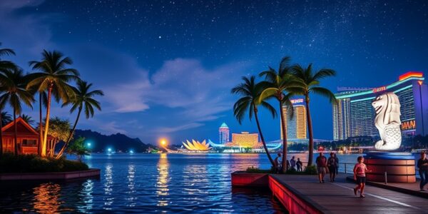 nighttime adventures in sentosa